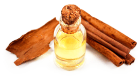 Cinnamon bark and pure cinnamon essential oil. An ingredient used in minus bite snake repellent