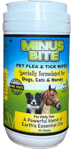 minus bite flea and tick wipes for cats and dogs